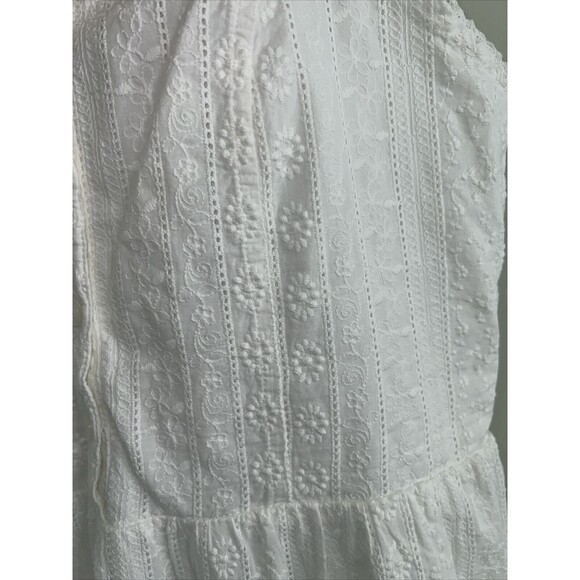 Brandy Melville Sundress Ruffle Tie Back One Size Tianna Dress V Neck 100%cotton - Picture 5 of 11